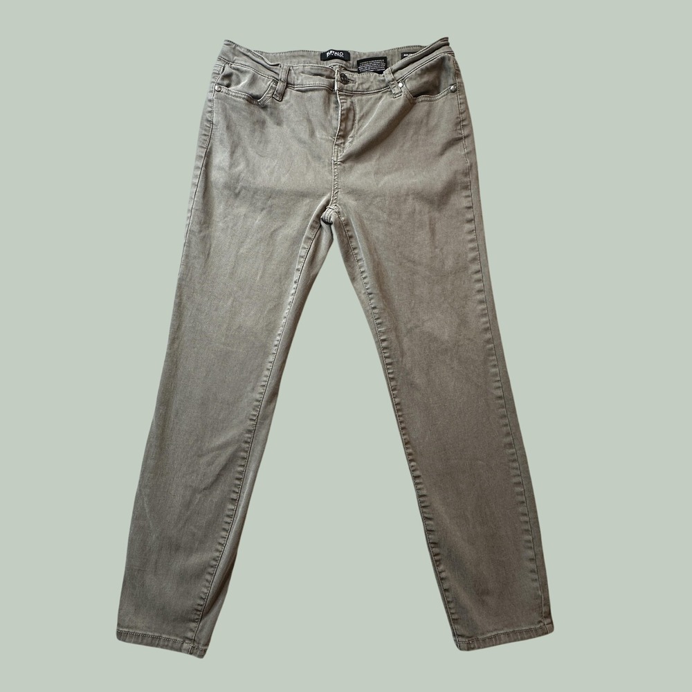 Buffalo Jeans Womens 10/30 Green Avalon Mid Rise Soft Stretch Ankle Skinny Pants